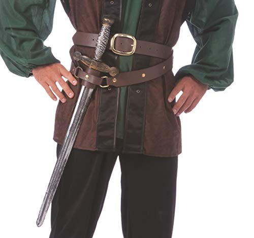 shoperama Doppelter Gürtel mit Schwert-Halter in Braun Mittelalter Ritter Krieger Robin Hood Kostüm-Zubehör shoperama Doppelter Gürtel mit Schwert-Halter in Braun Mittelalter Ritter Krieger Robin Hood Kostüm-Zubehör von shoperama