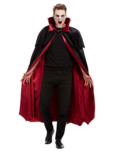 shoperama Gefütterter Vampir Samt Umhang mit Stehkragen für Damen und Herren Cape Halloween Vampirin Kostüm-Zubehör shoperama Gefütterter Vampir Samt Umhang mit Stehkragen für Damen und Herren Cape Halloween Vampirin Kostüm-Zubehör von shoperama