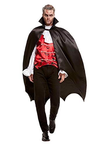 shoperama Gefütterter Vampir Satin-Umhang mit Stehkragen für Damen und Herren Cape Halloween Vampirin shoperama Gefütterter Vampir Satin-Umhang mit Stehkragen für Damen und Herren Cape Halloween Vampirin von shoperama