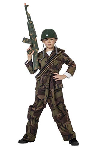 shoperama Kinder-Kostüm Soldat Camouflage Grün Jungen Tarnfarbe Teenager, Größe:152 von shoperama