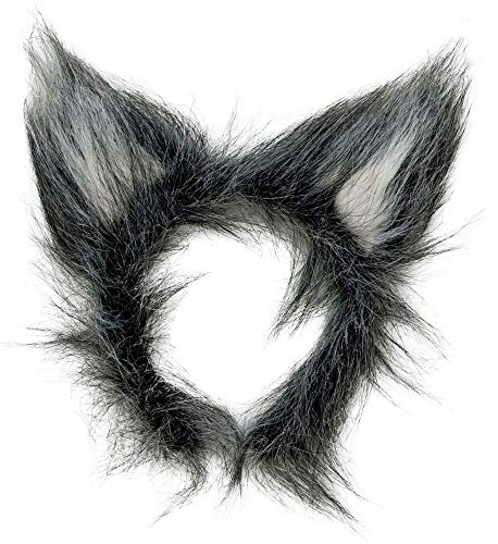 shoperama Kostüm-Zubehör Ohren oder biegsamer Schwanz für Wolf Kostüm Grau Fell, Variante:Ohren shoperama Kostüm-Zubehör Ohren oder biegsamer Schwanz für Wolf Kostüm Grau Fell, Variante:Ohren von shoperama