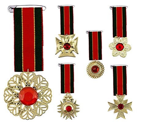shoperama Orden Gold mit Edelstein Rot am Band Grün/Rot/Gold Ehrenmedaille Auszeichnung Abzeichen Militär Offizier König shoperama Orden Gold mit Edelstein Rot am Band Grün/Rot/Gold Ehrenmedaille Auszeichnung Abzeichen Militär Offizier König von shoperama