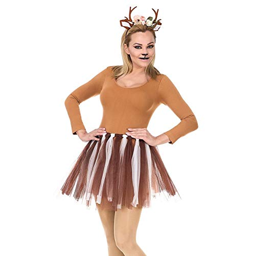 shoperama Reh Set Tüll-Rock und Haarreif mit Geweih Ohren und Blumen Stoff Rehkitz Kitz Bambi Rentier Hirsch Kostüm-Zubehör shoperama Reh Set Tüll-Rock und Haarreif mit Geweih Ohren und Blumen Stoff Rehkitz Kitz Bambi Rentier Hirsch Kostüm-Zubehör von shoperama