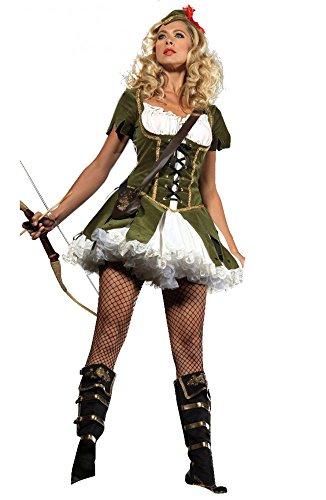 shoperama Robin Hood 2 Damen Kostüm Peter Pan Fasching Karneval Märchen sexy, Größe:M/L von shoperama