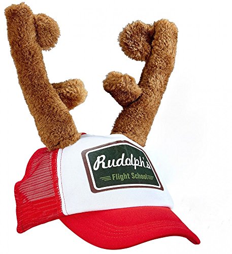shoperama Rudolph Kappe mit Rentier Geweih Hut Cap Weihnachts-Mütze Hirsch Hörner Weihnachten Käppi Basecap shoperama Rudolph Kappe mit Rentier Geweih Hut Cap Weihnachts-Mütze Hirsch Hörner Weihnachten Käppi Basecap von shoperama