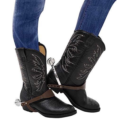 shoperama Stern Sporen für Cowboy Kostüm Western Wilder Westen Sheriff Marshall Reiter Stiefel Kostüm-Zubehör shoperama Stern Sporen für Cowboy Kostüm Western Wilder Westen Sheriff Marshall Reiter Stiefel Kostüm-Zubehör von shoperama