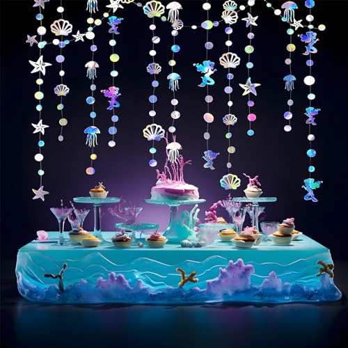 SHOWLL 65 Ft Meerjungfrau Geburtstag Deko,Birthday Decorations,Fischernetz Deko Meerjungfrau Unterwasserwelt Deko Kindergeburtstag,Little Mermaid,Meerjungfrau Party Pinata Kuchen Deko Hintergrund SHOWLL 65 Ft Meerjungfrau Geburtstag Deko,Birthday Decorations,Fischernetz Deko Meerjungfrau Unterwasserwelt Deko Kindergeburtstag,Little Mermaid,Meerjungfrau Party Pinata Kuchen Deko Hintergrund von showll