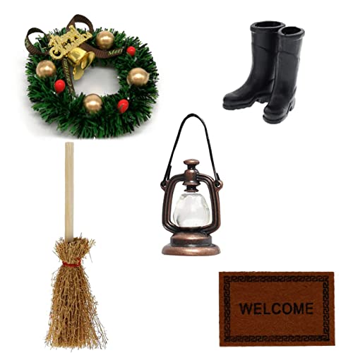 showll wichteltür zubehör Weihnachten weihnachtswichtel zubehör Miniatur wichtel Puppenhaus möbel Zubehör Set Weihnachtskranz Gummistiefel Kehrbesen Teppichdecke Öllampe Mini Ornament showll wichteltür zubehör Weihnachten weihnachtswichtel zubehör Miniatur wichtel Puppenhaus möbel Zubehör Set Weihnachtskranz Gummistiefel Kehrbesen Teppichdecke Öllampe Mini Ornament von showll