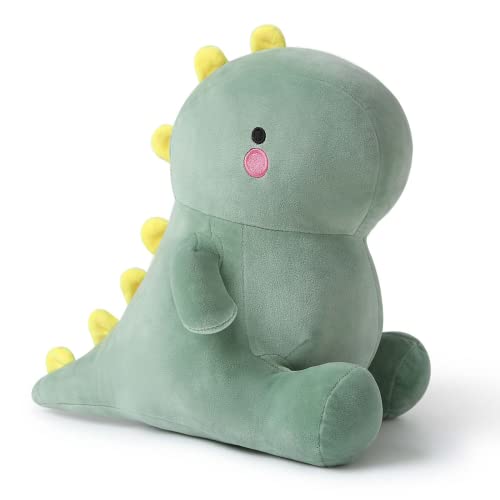 shownicer Plüschtier Dinosaurier Kuscheltier Stofftier Kawaii Dino Plüsch, Plüschsaurier Plüschkissen Spielzeug, Wurfkissen, Kissen Puppe, Schmusetier Geschenk Gefüllt für Kinder Mädchen Jungen von shownicer