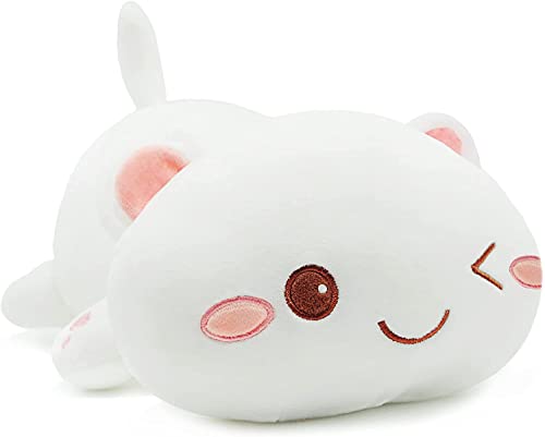 shownicer Plüschtier Stofftier Katze Kawaii 50cm, Kuscheltier Tier Plüschkissen Spielzeug Geschenk gefüllt für Kinder Mädchen Jungen, Schmusetier für Kuscheltierliebhaber von shownicer