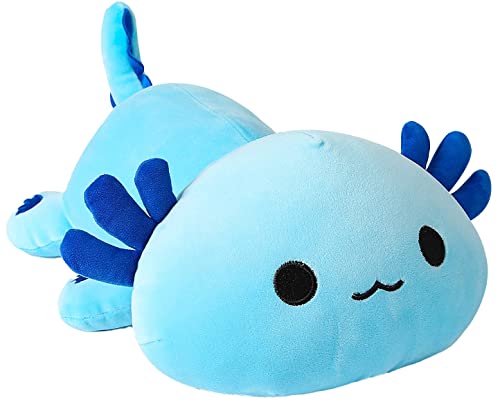 shownicer Plüschtier Axolotl Stofftier Kawaii Salamander Plüsch, Axolotl Kuscheltier Plüschkissen Spielzeug, Wurfkissen, Katze Plüsch Kissen, Schmusetier Geschenk Gefüllt für Kinder Mädchen Jungen von shownicer