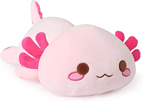shownicer Plüschtier Axolotl Kuscheltier Stofftier Kawaii Axolotl Plüsch Kissen Spielzeug Wurfkissen Geschenk für Kinder Mädchen 3+ Jahre (Rosa, 33cm) shownicer Plüschtier Axolotl Kuscheltier Stofftier Kawaii Axolotl Plüsch Kissen Spielzeug Wurfkissen Geschenk für Kinder Mädchen 3+ Jahre (Rosa, 33cm) von shownicer