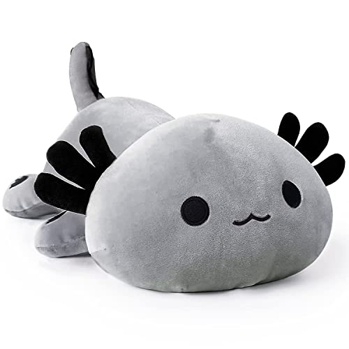 shownicer Plüschtier Axolotl Stofftier Kawaii Salamander Plüsch, Axolotl Kuscheltier Plüschkissen Spielzeug, Wurfkissen, Katze Plüsch Kissen, Schmusetier Geschenk Gefüllt für Kinder Mädchen Jungen von shownicer