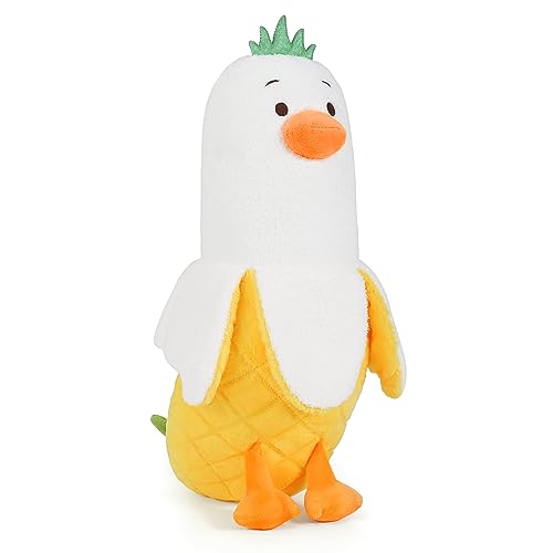 shownicer Plüschtier Banane Ente Kuscheltier Stofftier Kawaii Ente Plüsch, Banane Plüschkissen Spielzeug, Wurfkissen, Ente Kissen Puppe, Schmusetier Geschenk für Kinder Mädchen Jungen (50CM) von shownicer