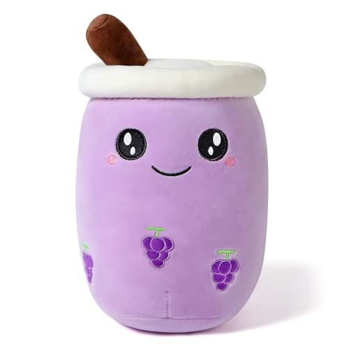 shownicer Plüschtier Boba Tea Kuscheltier Stofftier Kawaii Bubble Tea Plüsch, Plüschkissen Spielzeug, Milchtee Teetasse Kissen Puppe Wurfkissen, Schmusetier Geschenk für Kinder Mädchen Jungen von shownicer