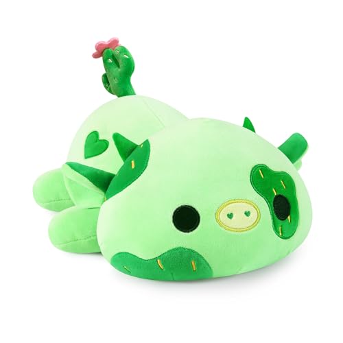 shownicer Plüschtier Kaktus Kuh Kuscheltier Stofftier Kawaii Kuh Plüsch Kissen Spielzeug Milchkuh Kaktus Plüsch Wurfkissen Geschenk für Kinder Mädchen 12+ Jahre (Grün, 30cm) von shownicer