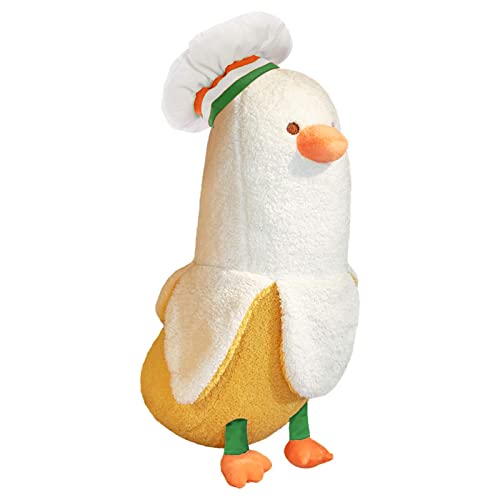 shownicer Plüschtier Banane Ente Kuscheltier Stofftier Kawaii Ente Plüsch, Banane Plüschkissen Spielzeug, Wurfkissen, Ente Kissen Puppe, Schmusetier Geschenk für Kinder Mädchen Jungen 70CM von shownicer