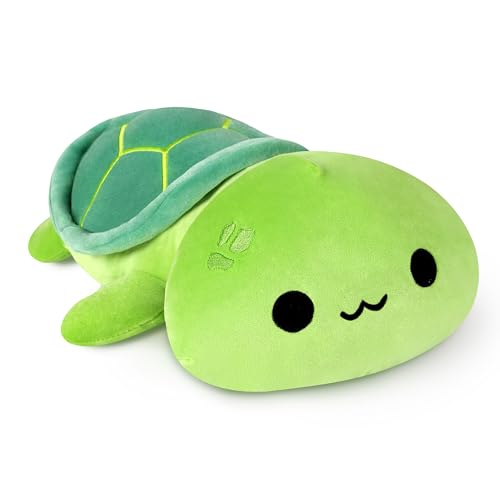 shownicer Plüschtier Schildkröte Kuscheltier Stofftier Kawaii Schildkröte Plüsch Kissen Spielzeug Wurfkissen Schmusetier Geschenk für Kinder Mädchen 12+ Jahre (Grün, 30cm) von shownicer