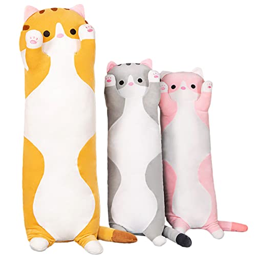 shownicer Plüschtier Katze Kuscheltier Stofftier Kawaii Katze Plüsch Kissen, Spielzeug Kätzchen Plüsch Wurfkissen, Geschenk für Kinder Mädchen 12+ Jahre (Braun, 110cm) shownicer Plüschtier Katze Kuscheltier Stofftier Kawaii Katze Plüsch Kissen, Spielzeug Kätzchen Plüsch Wurfkissen, Geschenk für Kinder Mädchen 12+ Jahre (Braun, 110cm) von shownicer