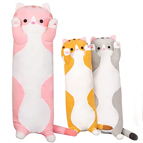 shownicer Plüschtier Katze Kuscheltier Stofftier Kawaii Katze Plüsch Kissen, Spielzeug Kätzchen Plüsch Wurfkissen, Geschenk für Kinder Mädchen 12+ Jahre (Rosa, 90cm) shownicer Plüschtier Katze Kuscheltier Stofftier Kawaii Katze Plüsch Kissen, Spielzeug Kätzchen Plüsch Wurfkissen, Geschenk für Kinder Mädchen 12+ Jahre (Rosa, 90cm) von shownicer
