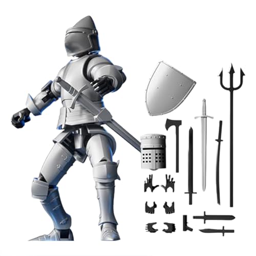 shpuuyy Actionfiguren-Set,Desktoppfigur Zierfiguren Spielzeug - Tischdekoration Modellbau Für Kinder Und Erwachsene, Mittelalterliche Flexible Bausatz Spielzeuge von shpuuyy