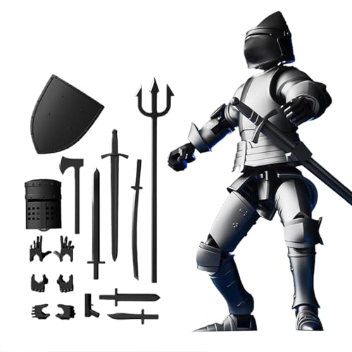 shpuuyy Actionfiguren-Set | Dekorative Figurenmodelle Bastelsets - Tischdekoration Modellbau Für Kinder Und Erwachsene, Mittelalterliche Flexible Bausatz Spielzeuge von shpuuyy