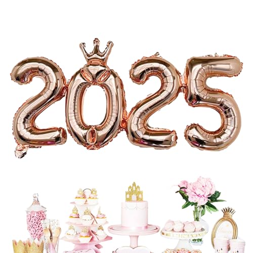 shpuuyy Folien-Zahlenballons für 2025,2025 Partys Ballons | Neujahrsdeko Luftballons Dekorationen | Neujahrszahlen-Ballon für Silvesterpartys, Neujahrsdekorationen, Weihnachten shpuuyy Folien-Zahlenballons für 2025,2025 Partys Ballons | Neujahrsdeko Luftballons Dekorationen | Neujahrszahlen-Ballon für Silvesterpartys, Neujahrsdekorationen, Weihnachten von shpuuyy