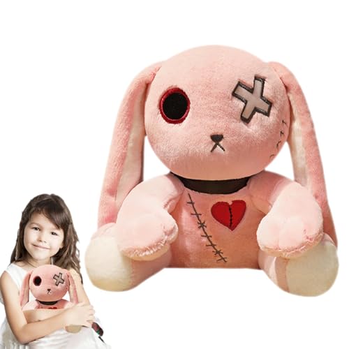 shpuuyy Kinder Spielzeug - Gothic Kaninchen Plüschtier - Schlafbegleiter Kissen Für Zuhause Deko Wohnung Hotel von shpuuyy