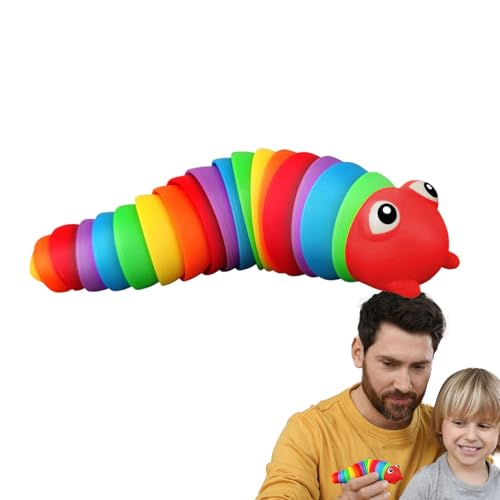 shpuuyy Regenbogen Raupe Spielzeug - Für Kinder Erwachsene Sinnespielzeug | Biegsames Handspielzeug Mit Weicher Textur Für Kinderfeste Geburtstage Ostern Zappelspiel shpuuyy Regenbogen Raupe Spielzeug - Für Kinder Erwachsene Sinnespielzeug | Biegsames Handspielzeug Mit Weicher Textur Für Kinderfeste Geburtstage Ostern Zappelspiel von shpuuyy