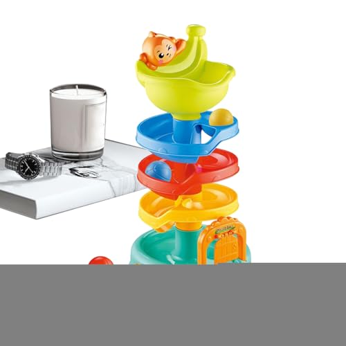 shpuuyy Startbahn Kugel Kinder Spielzeug | Turm Ballspiel Lernspiel | Eltern Kind Interaktion Stapelspiel Tischspiel Geschenk von shpuuyy