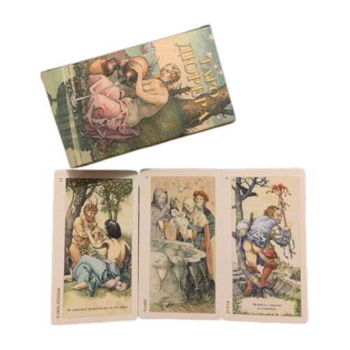 shpuuyy Tarotkarten Für Anfänger - 78 Wahrsagekarten Für Tisch - Russisches Orakel Deck Tragbare Wahrsagerei Für Erwachsene Frauen Männer Zuhause Spirituelle Reise shpuuyy Tarotkarten Für Anfänger - 78 Wahrsagekarten Für Tisch - Russisches Orakel Deck Tragbare Wahrsagerei Für Erwachsene Frauen Männer Zuhause Spirituelle Reise von shpuuyy