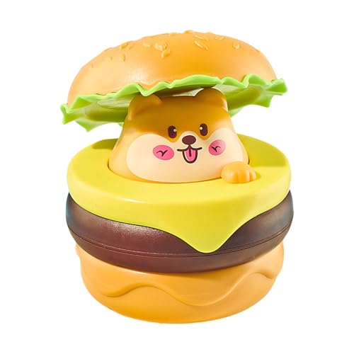 shpuuyy Ziehen Sie das Spielzeugauto zurück, Landen Sie Spielzeug für Kinder,Nettes Cartoon Wind -up -Auto mit Hamburger -Design - Kinderspielwagen, Lernspiel für Jungenmädchen, Heimnutzer, von shpuuyy