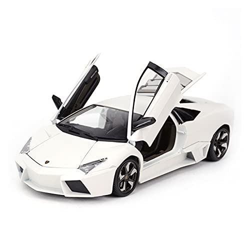 1 18 für Reventon Sportwagen Legierung Diecast Spielzeugauto Modell Sound und Licht für Jungen Geschenksammlung Dekoration(White) von shuishuicui