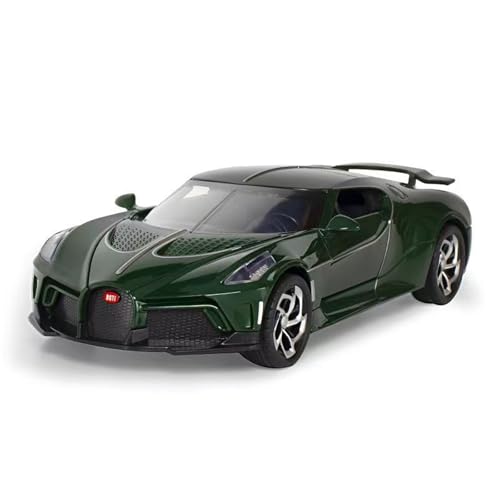 1 24 für Bugatti Sound of Night Legierung Automodell Spielzeug Herrenkollektion Gedenkgeschenk Dekoration 20CM(Green) von shuishuicui