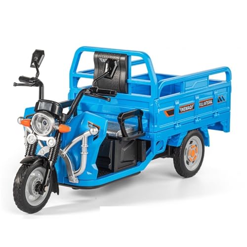 Maßstab 1:12 für China Post Dreirädriges Motorrad Druckguss New Trend Spielzeug Sammlerstück Herren Schreibtisch Dekoration 9 Zoll(Blue) von shuishuicui
