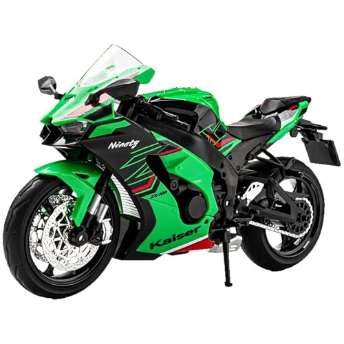 shuishuicui 1/12 für Kawasaki ZX-10R Motorradmodell Legierung Motorrad Spielzeug Männer Jungen Dekoration Sammlung Schreibtisch Display Geschenk(Green) von shuishuicui