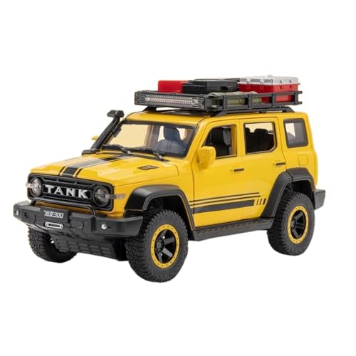 shuishuicui 1/24 Geeignet für Tank 300 Geländewagenmodell Legierung Spielzeug Anhänger Büro Schreibtisch 20cm Sammlung Gedenk Männer und Frauen(Yellow) von shuishuicui