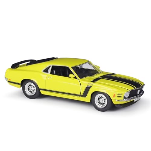 shuishuicui 1/24 für Ford Mustang 302 1970 Legierung Auto Modell Spielzeug 7 Zoll Dekorative Desktop Sammlung Geschenk Gedenkmann von shuishuicui