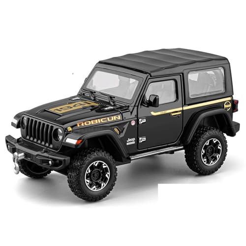 shuishuicui 1/24 für Jeep Wrangler SUV Legierung Automodell Herrenspielzeug 8" Dekorative Sammlung Display Schreibtisch für Jungen Geschenke(Black) von shuishuicui