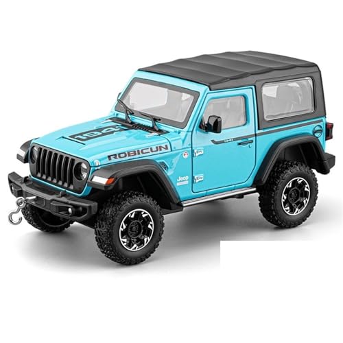 shuishuicui 1/24 für Jeep Wrangler SUV Legierung Automodell Herrenspielzeug 8" Dekorative Sammlung Display Schreibtisch für Jungen Geschenke(Blue) von shuishuicui
