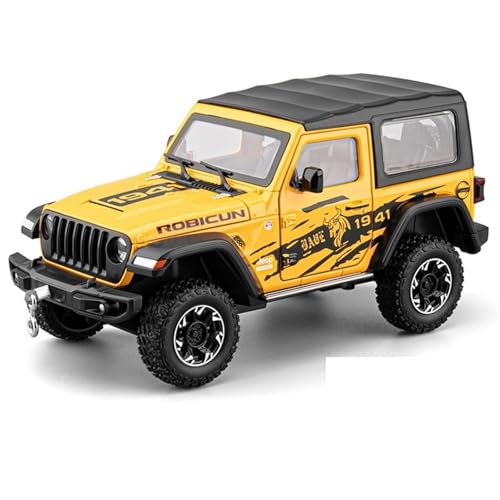 shuishuicui 1/24 für Jeep Wrangler SUV Legierung Automodell Herrenspielzeug 8" Dekorative Sammlung Display Schreibtisch für Jungen Geschenke(Yellow) von shuishuicui