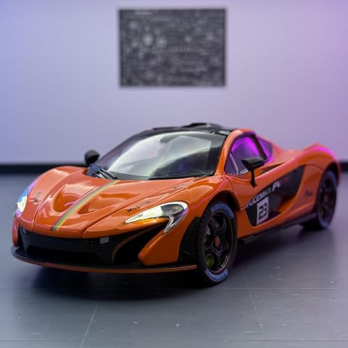 shuishuicui 1/24 für McLaren P1 Legierung Auto Modell Sammlung Männer Jungen Miniatur Spielzeug Sammlung Memorial Dekoration 19CM(Orange) von shuishuicui