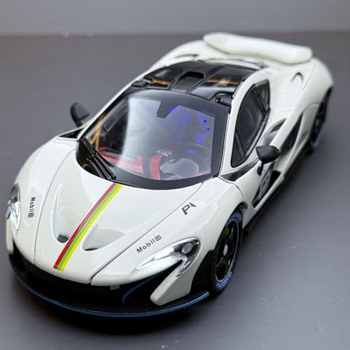 shuishuicui 1/24 für McLaren P1 Legierung Auto Modell Sammlung Männer Jungen Miniatur Spielzeug Sammlung Memorial Dekoration 19CM(White) von shuishuicui