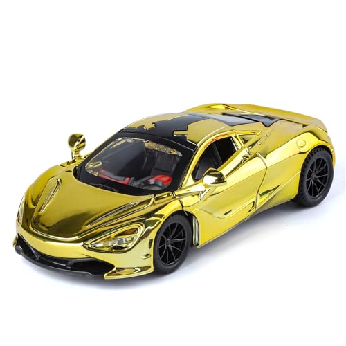 shuishuicui 1/32 für McLaren 720S Plating Version Legierung Auto Modell Spielzeug 6 Zoll Dekorative Sammlung Graduierung Schreibtisch Männer Jungen(Gold) von shuishuicui
