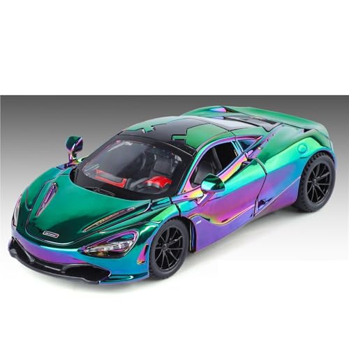 shuishuicui 1/32 für McLaren 720S Plating Version Legierung Auto Modell Spielzeug 6 Zoll Dekorative Sammlung Graduierung Schreibtisch Männer Jungen(Purple) von shuishuicui