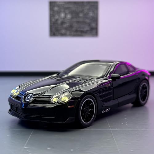 shuishuicui 1/32 für Mercedes Benz SLR Legierung Auto Modell Spielzeug Ornament Büro Schreibtisch Sammlung Geschenk In Erinnerung An Männlichen Jungen(Black) von shuishuicui