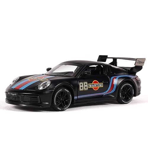 shuishuicui 1/32 für Porsche Martini Automodell Legierung Sportwagen Cabrio Edition Spielzeug Jungen Dekoriert Schreibtisch Sammlung Gedenk 15CM(Black) von shuishuicui