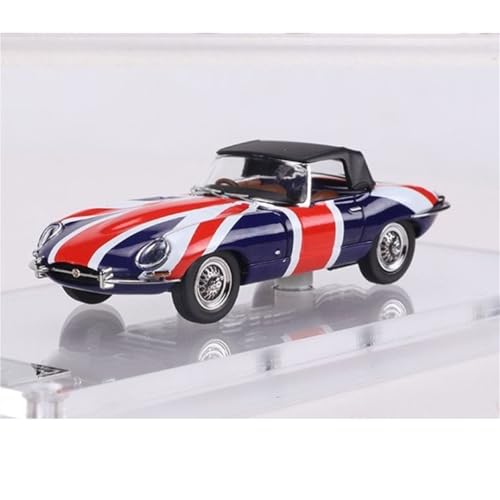 shuishuicui 1/64 für Jaguar E-Type Open Cover Version Cabrio/Hardtop Oldtimer Legierung Automodell Erwachsene Dekorative Spielzeugsammlung Geschenk(Black) von shuishuicui