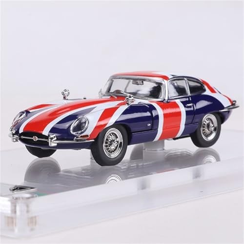 shuishuicui 1/64 für Jaguar E-Type Open Cover Version Cabrio/Hardtop Oldtimer Legierung Automodell Erwachsene Dekorative Spielzeugsammlung Geschenk(Multi-Colored) von shuishuicui