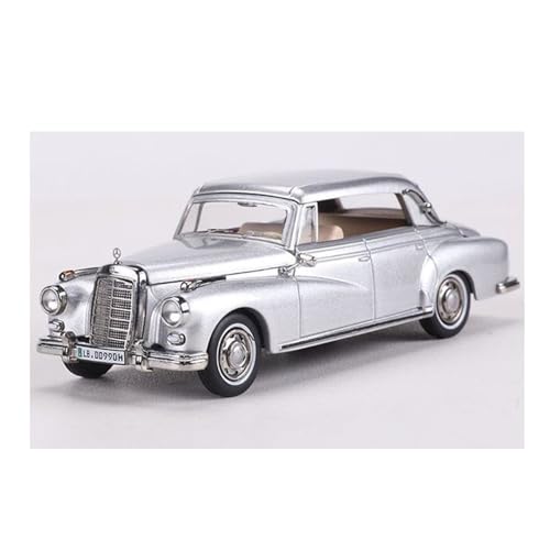 shuishuicui 1/64 für Mercedes-Benz 300D Cabrio Oldtimer Legierung Automodell Spielzeug für Erwachsene für Jungen Sammlung Ornamente Schreibtisch Souvenirs(Silver) von shuishuicui
